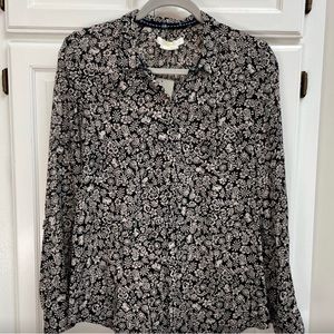 Anthropologie Hei Hei Button Down Print Top with Lions Size XS, worn once